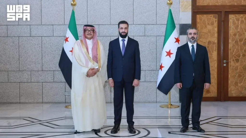 Saudi Ambassador Al-Anzi presents credentials to Syria’s president