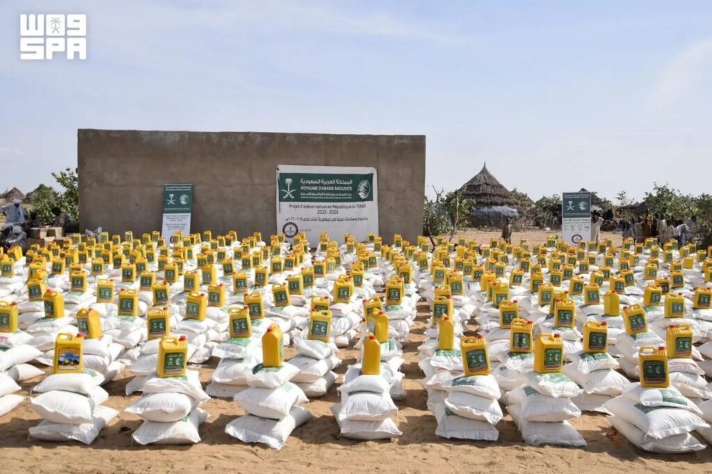 KSrelief Distributes Food Baskets in Chad