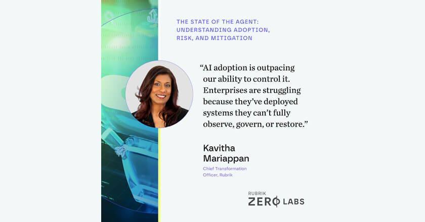 As agentic AI adoption accelerates, Rubrik warns of growing security gaps